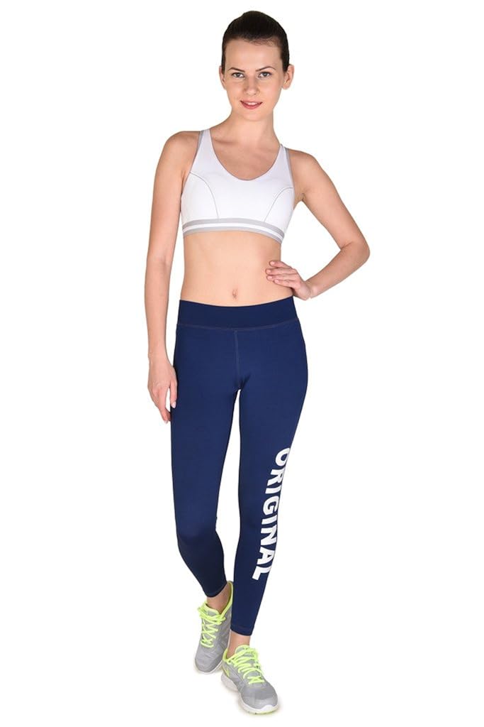 onesport women's polyester spandex jersey navy tights(onsp12ny-p)