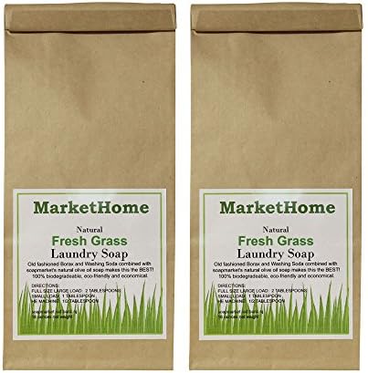 MarketHome Natural Laundry Soap - Fresh Grass - 2 One-pound Bags