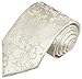 Paul Malone Silk Necktie with matching Pocket Square and Cufflinks Ivory Floral