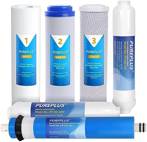 سعر PUREPLUS Reverse Osmosis Replacement Water Filters Pack Set for ...