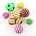 HOLICOLOR 25 Pieces Cat Toys for Kitten Includes Wand, Massager, Balls, Bells, Mice, Catnip Cushion & More (Colorful)