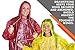 Emergency Disposable Plastic Rain Ponchos: Family 10 Pack - Drawstring Hood and Elastic Sleeves (Increased Sleeve Length for Adults) - Perfect for Men, Women, Teens, and Kids