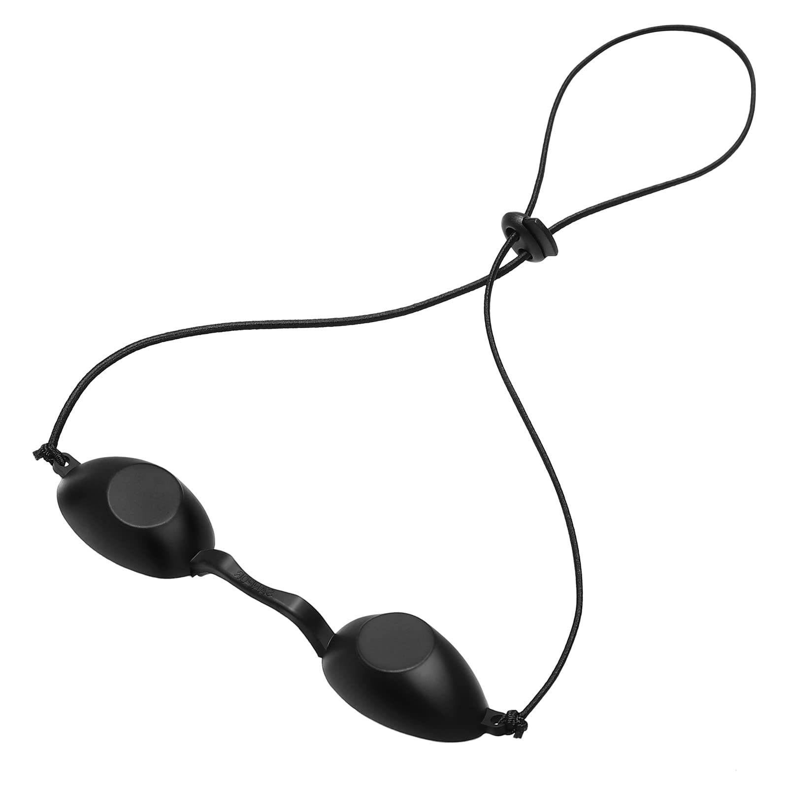 2pcs Sunbed Goggles, Safety Tanning Goggles IPL Eye Patch Eye Protection Sunbed Eyewear for Patients in IPL, Infrared LED Light Therapy Beauty Clinic Patient(Black)
