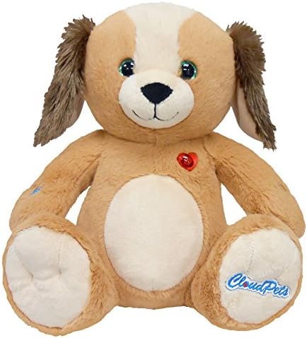 CloudPets 12in Talking Puppy - The Adorable, Huggable Pet to Keep in Touch Through the Cloud, Recordable Stuffed Animal