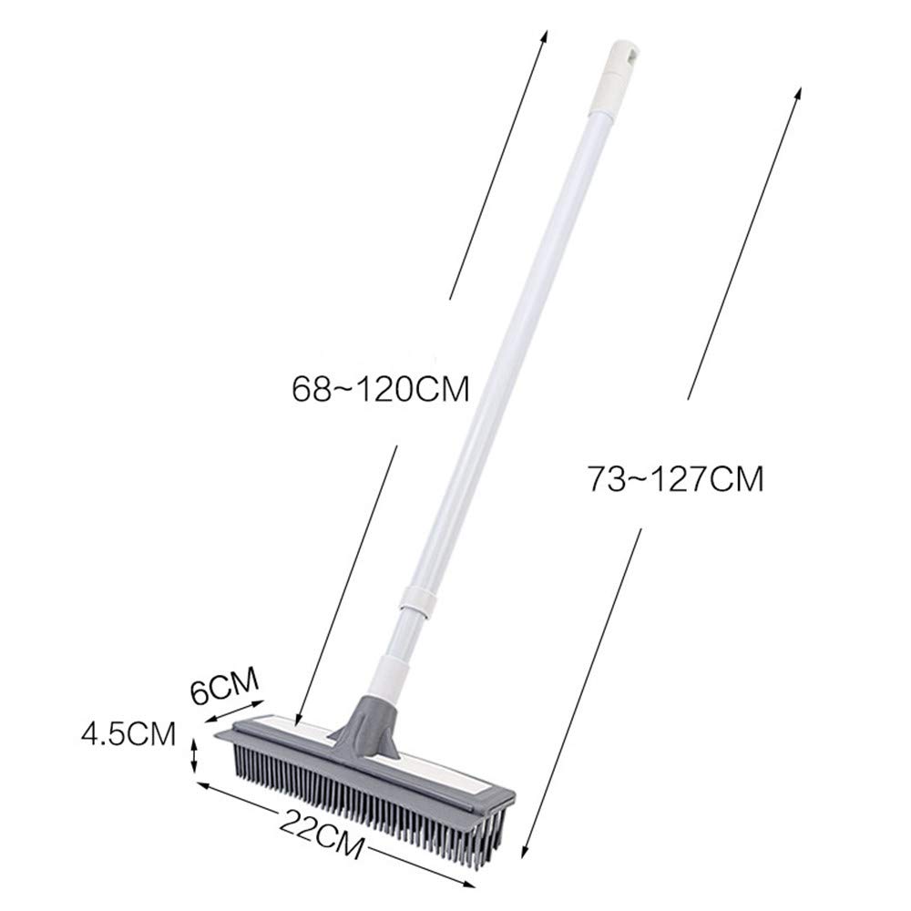 Removal Pet Human Hair NBLYW Soft Silicone Push Broom with Squeegee