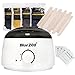 Bluezoo Waxing Kit Electric Wax Warmer with Hard Wax Beans Alcohol Prep Pads and Wax Applicator Sticks