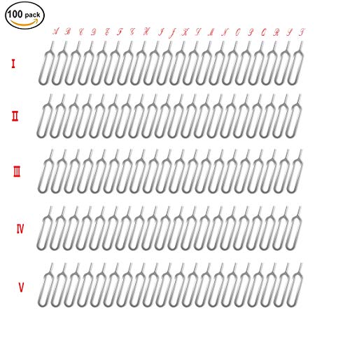 image for Warchief Sim Card Tray Eject Pin and Sim Card Removal Tool 100 Package