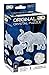 BePuzzled, Elephant and Baby Original 3D Crystal Puzzle, Perfect for Puzzlers Ages 12 and Up, Challenging to Complete and Beautiful to Display, Collect Them All