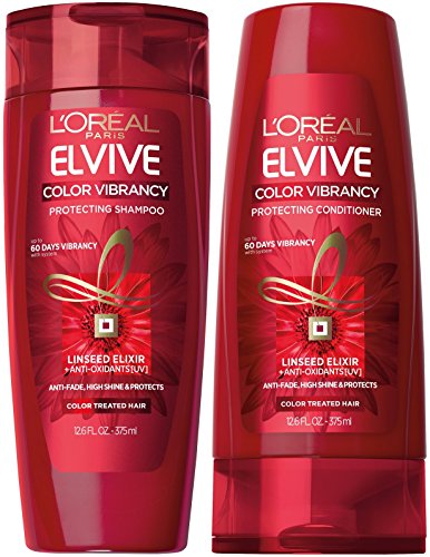 L Oreal Color Vibrancy Intensive Shampoo and Conditioner Set, 12.6 Ounces each (Bundle: 2 Items)