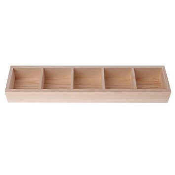 Amazon Com Susada Plant Plot 5 Grid Wooden Succulent Plant Fleshy