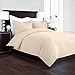 Nestl Beige Cream California King Duvet Cover Sets - Soft Double Brushed Cal King Duvet Cover, 3 Piece, with Button Closure, 1 Duvet Cover 104x98 inches and 2 Pillow Shams