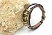 November's Chopin Unique Beads Braided Leather Adjustable Wrap Bracelet