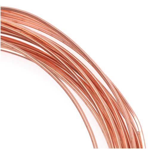 21 Ga Square Copper Craft Wire Copper Color