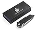QSP Pocket Knife Shark QS103-A, Sharp 440C Stainless Steel Blade and G10 Handle Utility Knife for Men, Gift for Father(Original Satin Finish Blade)