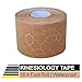 Theraband Kinesiology Tape, Waterproof Physio Tape for Pain Relief, Muscle & Joint Support, Standard Roll with XactStretch Application Indicators, Great Stocking Stuffer, 2 Inch x 16.4 Foot Roll, Beige/Beige primary