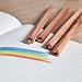 SupremeLife 6Pcs/Set Multicolor Pencil, with One Pencil Sharpener, Triangle Natural Wood Rainbow Pens Set, for Art Drawing Graffiti Gift