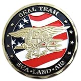 U.S Navy SEAL TEAM 24KT GP Challenge Coin 71#