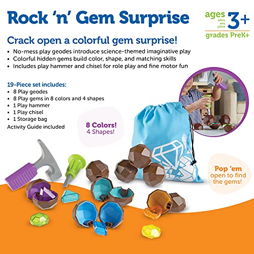 Learning Resources Rock 'n Gem Surprise, Sorting, Matching & Counting