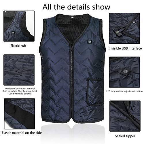 image for YZFDBSX Heated Vest， APP Intelligent Temperature Adjustment Eight He