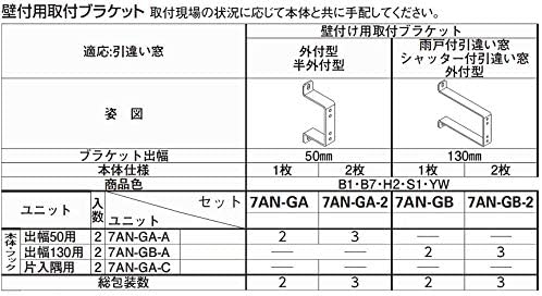 Amazon 壁付け用取り付けブラケット 出幅 130mm 2枚仕様用 7an Gb 2 商品色 B1 ブラウン アウターシェード用 Ykk Ap オーニング シェード
