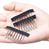 Smilco 32 Pcs Stainless Steel Wig Combs Convenient for Your Wig Caps