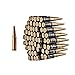 Gold & Black Plastic Costume Bullet Belt Bandolier w/ 96 Bullets