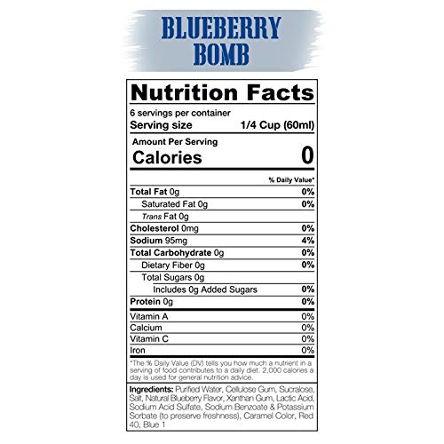 Panic Pancakes Blueberry Bomb Syrup by Sinister Labs - Sugar free, zero calorie syrup with great berry flavor for healthy pancakes, waffles or dessert - gluten free - 12 oz bottles (3-pack)
