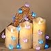 Impress Life 3D Alpacas Llama Fairy Indoor String Lights Decorations,10 Foot 30 LEDs Blue Pink Animal Lighting Decor, USB Plug-in and Battery Powered with Remote for Bedroom Wedding Party