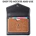 Borgasets Women's RFID Blocking Small Compact Bifold Leather Pocket Wallet Ladies Mini Purse (Black)
