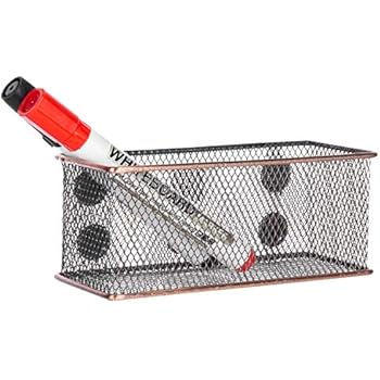 whiteboard magnetic basket organizer accessory tone bronze office tray mesh wire supply storage