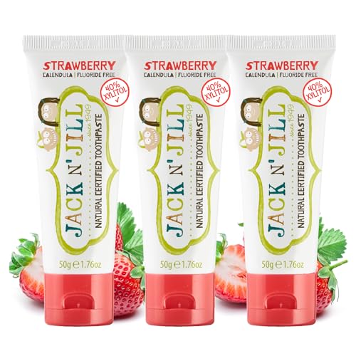 Jack N' Jill Natural Certified Toothpaste Safe if Swallowed, Contains