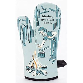 Blue Q Bitches Get Stuff Done Oven Mitt