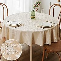 smiry Waterproof Vinyl Tablecloth, Rectangle Heavy Duty Table Cloth, Wipeable Table Cover for Kitchen and Dining Room