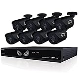 Night Owl Security, 8 Channel 1080 Lite HD Analog Video Security System with 1 TB HDD and 8 x 720p HD Wired Cameras (Black)