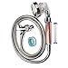 Hestia Ionic Stone Shower Head with Replacement Filter, High Pressure and Water Saving Handheld Showerhead for Spa Experience, Anion Energy Ball Filter Good for Skin and Hair, All in 1 Set