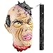 BullStar Halloween Decorations Severed Head Hanging Halloween Props Bloody Cut Off Corpse Head Latex Zombie Party Supplies (B)