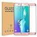 G-WACK Curved Full Coverage Tempered Glass Screen Protector for Samsung Galaxy S6edge Plus (Pink)