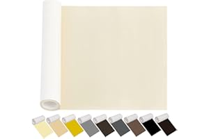 CINDY'S TAPE Leather Repair Patch Kit for Furniture 12.6 x 60 inch Ivory White Waterproof Durable Leather Tape,Self-Adhesive Leather Patches for Couches,Sofa,Car Seat,Vinyl Chairs, Fabric Fix Etc.