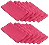 LinenTablecloth 17-Inch Polyester Napkins (1-Dozen) Fuchsia