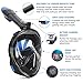 Unigear 180° Full Face Snorkel Mask -Panoramic View with Detachable for GoPro Mount and Earplug,Anti-Fog Anti-Leak Snorkeling Design for Adults and Youth