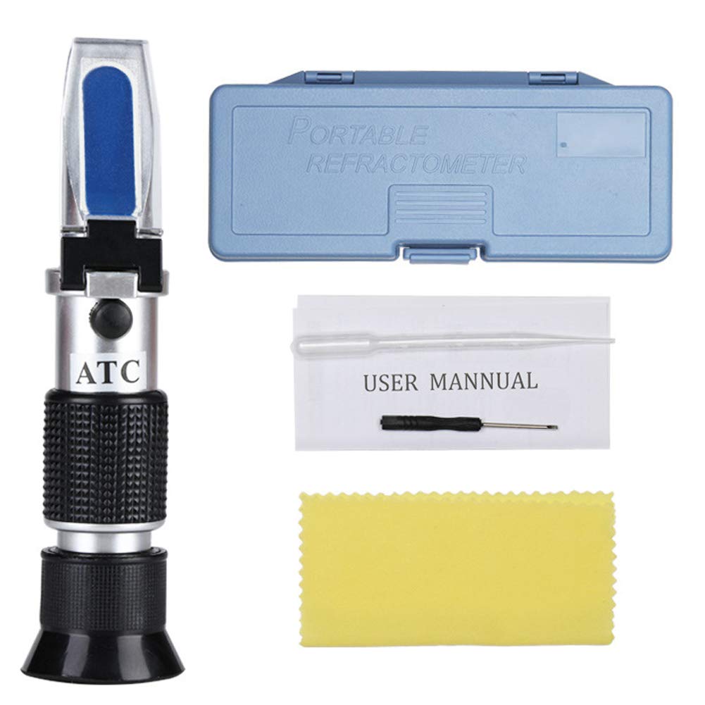 Handheld Refractometer Instrument Freezing Point Detector Electrolyte Specific Gravity Meter