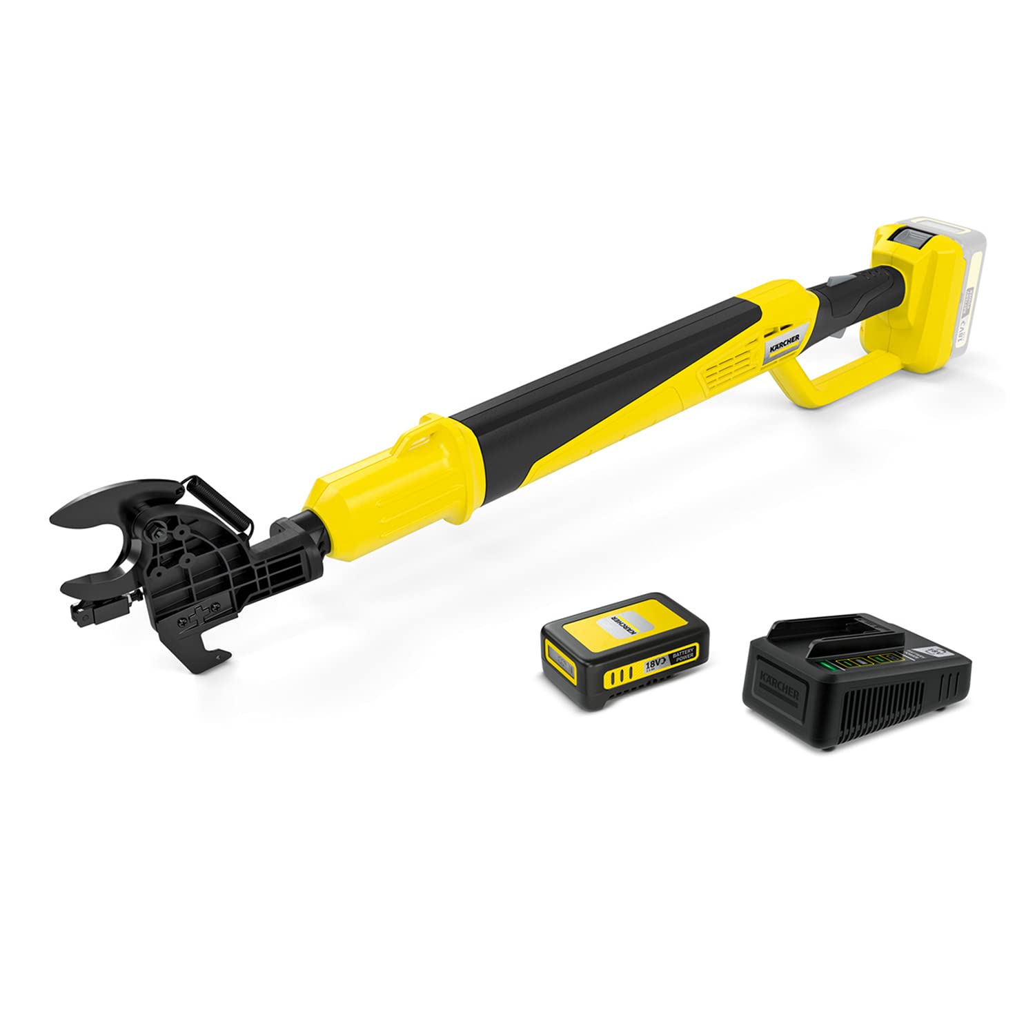 Kärcher 18 V Cordless Tree Lopper TLO 18-32 Battery Set, Include 18 V/2.5 Ah Battery & Fast Charger, Max 375 cuts, Bypass Blade, Branch Hook, Cutting Force: 250 Nm, Max 3 cm Branch Diameter