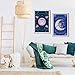 Pillow and Toast Presents | Set of 4 Mandala Wall Art Prints - Inspire Inner Peace, Self-Love, and Magic in Your Space - Perfect for Girls' Rooms.