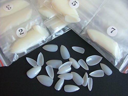 1000 Natural Stiletto Full Cover False Nails by Pretty Poppet