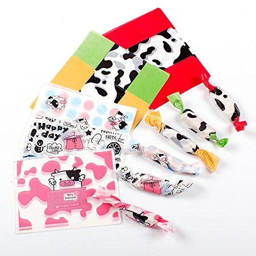 Assorted 5 Designs Nougat Candy Twist Wax Paper, Non Stick,1000 Counts 3.5" x 5"