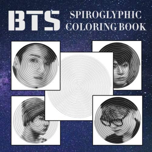 BTS Spiroglyphic Coloring Book: Creative Books for Stress Relief and Relaxation with Bangtan Boys