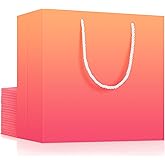 EUSOAR Gift Wrap Bags with Handles, 20 Pack Small 8.6"x 4"x 7" Kraft Paper Shopping Bags Sturdy, for Small Business, Craft Grocery, Boutique, Party Favor, Wedding, Baby Showers, Birthdays