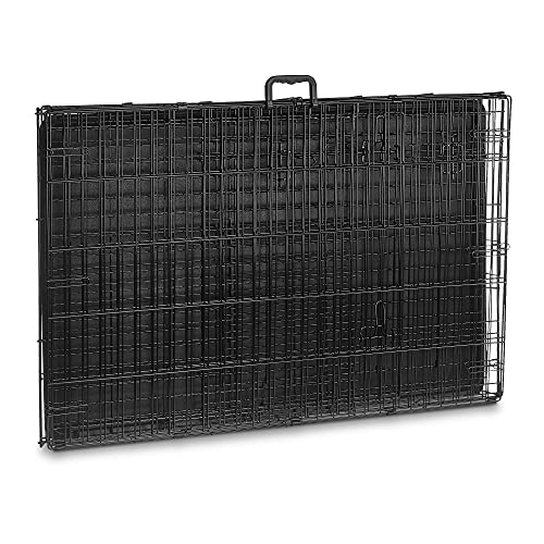 Amazon Basics Double Door Folding Metal Dog Crate Kennel with Liner