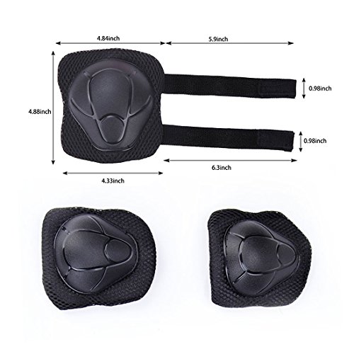 image for DaCool Kid's Protective Gear Set, Child's Adjustable Helmet, Knee Pads