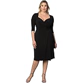 Kiyonna Women's Plus Size Sweetheart Knit Wrap Dress